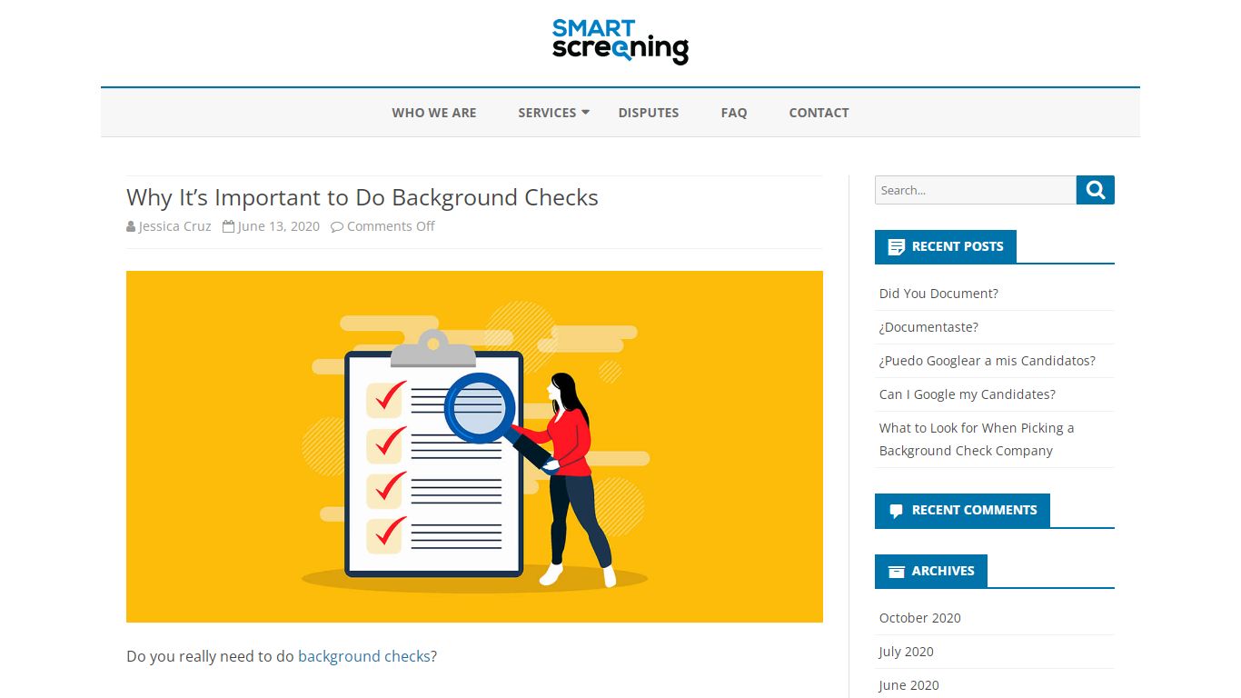 Why It’s Important to Do Background Checks - Smart Screening