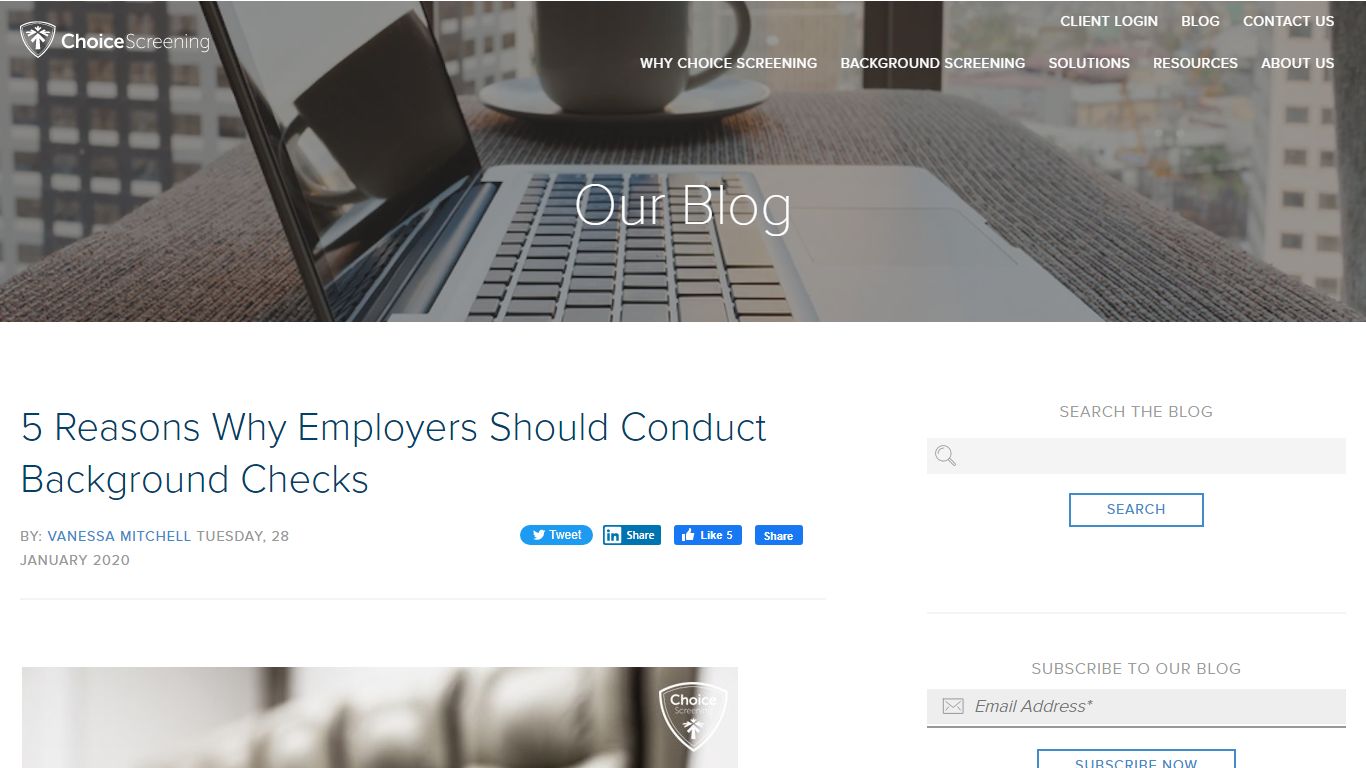 5 Reasons Why Employers Should Conduct Background Checks - Choice Screening